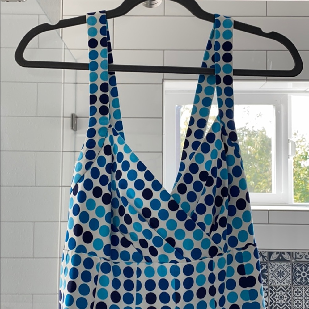 Calvin Klein Blue Polka Dot Dress